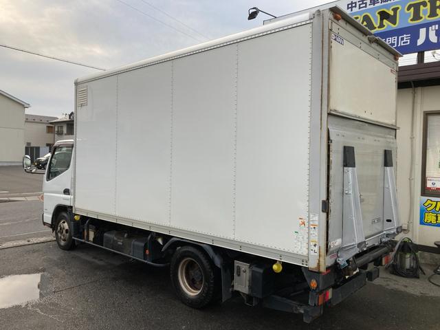キャンター 　パブコパネルバン　新明和パワーゲート　４ＷＤ　ＡＴ　ディーゼルターボ　荷台内寸４３００・１７６０・２０７０　アルミ縞鋼板　ラッシングレール２段　バックモニター　フォグ　左電格ミラー　３７４６４７ｋｍ（18枚目）