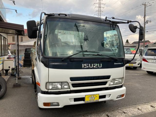 フォワード 強化ダンプ 6速マニュアル 2ペダル 5.2ディーゼル 新明和DRF4 電動コボレーン 3.7t積 FRR90C3S タイヤサイズ225/80R17.5 タイヤチェーン1ペア有り ラジオデッキ HSA 4tダンプ(5枚目)