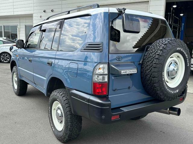 ランドクルーザープラド ＴＸリミテッド　４ＷＤ　ディーゼルターボ　丸目ナロー仕様　アルルブルー　ＤＥＡＮ１６ＡＷ　サンルーフ　社外ナビＴＶ　クラシックコンプリート（7枚目）