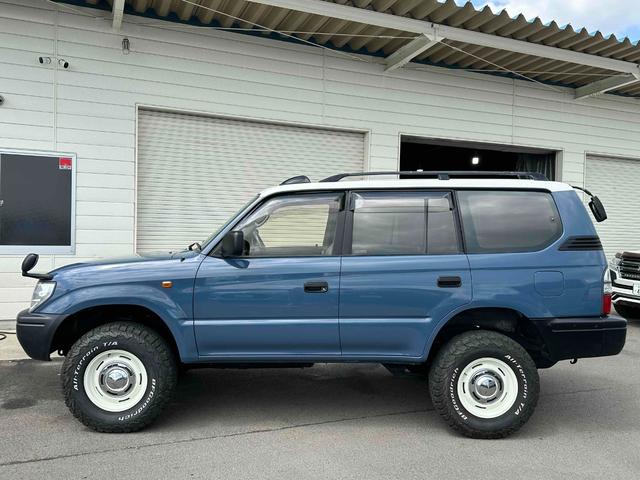 ランドクルーザープラド ＴＸリミテッド　４ＷＤ　ディーゼルターボ　丸目ナロー仕様　アルルブルー　ＤＥＡＮ１６ＡＷ　サンルーフ　社外ナビＴＶ　クラシックコンプリート（8枚目）