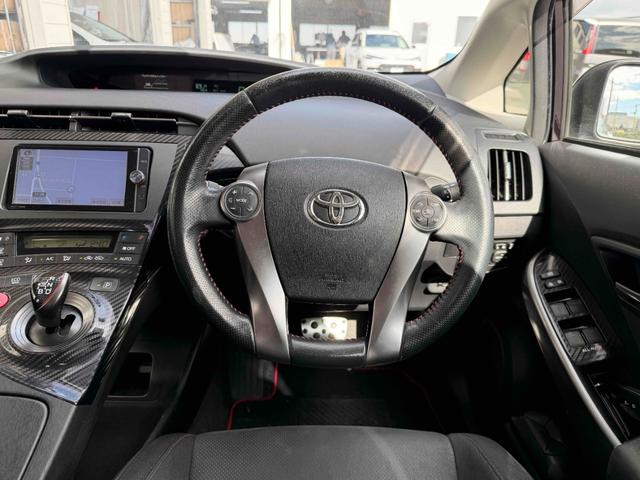 プリウス Ｓツーリングセレクション・Ｇ’ｓ　専用シート　エアロパーツ　１７ＡＷ　純正フルセグナビＴＶ　Ｂｌｕｅｔｏｏｔｈ対応　バックカメラ　ＥＴＣ　ＨＩＤヘッドライト　プッシュスタート（31枚目）