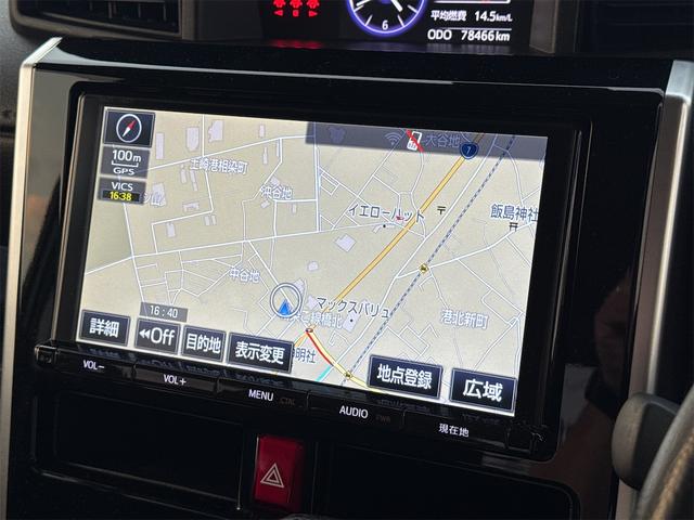 タンク カスタムＧ　Ｓ　４ＷＤ　バックカメラ　ナビ　フルセグＴＶ　両側電動スライドドア　オートクルーズコントロール　衝突被害軽減システム　アルミホイール　オートライト　ＬＥＤヘッドランプ　スマートキー　アイドリングストップ（8枚目）