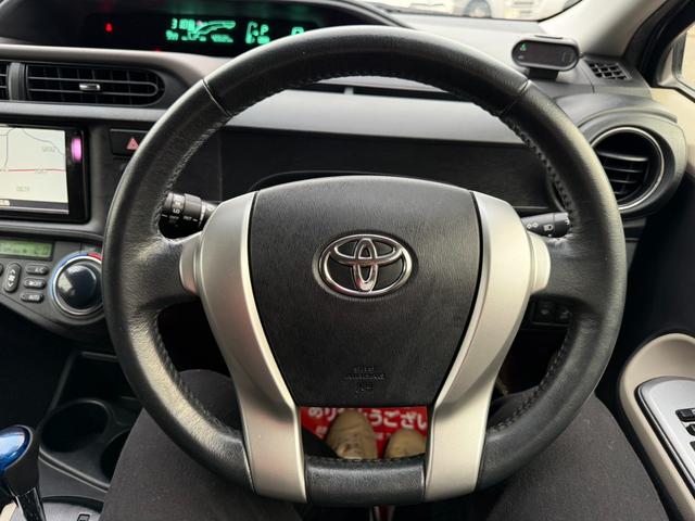 アクア Ｇ　保証１年　走行４．１万キロ　ＳＤナビ　Ｂｌｕｅｔｏｏｔｈ　フルセグＴＶ　バックカメラ　寒冷地仕様　ＥＴＣ　衝突安全装置　車両取説　業者内装クリーニング　キーレス　スペアキー　ブリヂストン夏タイヤ（20枚目）