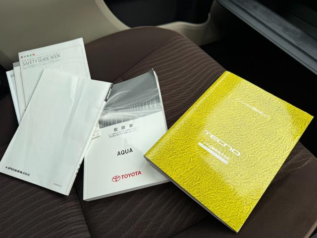 アクア Ｇ　保証１年　走行４．１万キロ　ＳＤナビ　Ｂｌｕｅｔｏｏｔｈ　フルセグＴＶ　バックカメラ　寒冷地仕様　ＥＴＣ　衝突安全装置　車両取説　業者内装クリーニング　キーレス　スペアキー　ブリヂストン夏タイヤ（43枚目）