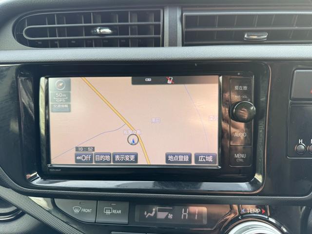 アクア Ｓスタイルブラック　保証１年　修復歴無　中期型　走行６．９万キロ　ＳＤナビ　Ｂｌｕｅｔｏｏｔｈ　フルセグＴＶ　バックカメラ　ＥＴＣ　業者内装クリーニング　衝突安全装置　シートヒーター　元関西登録車サビ無　オートハイビーム（23枚目）