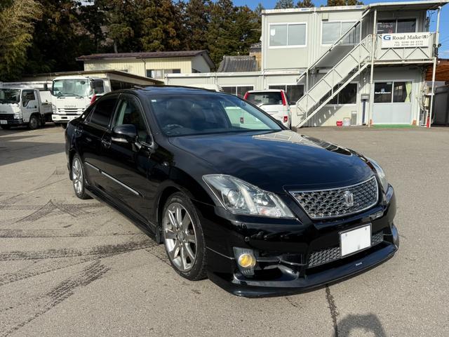 クラウン アスリート　後期型　修復歴無　サンルーフ　モデリスタフルエアロ　ＴＥＩＮ車高調　定期点検記録簿　ＨＤＤナビ　Ｂｌｕｅｔｏｏｔｈ　ＴＶ　バックカメラ　ＥＴＣ　車両取説　ユーザー買取　レザーシート　スマートキー２個（2枚目）