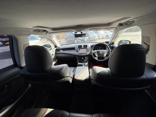 クラウン アスリート　後期型　修復歴無　サンルーフ　モデリスタフルエアロ　ＴＥＩＮ車高調　定期点検記録簿　ＨＤＤナビ　Ｂｌｕｅｔｏｏｔｈ　ＴＶ　バックカメラ　ＥＴＣ　車両取説　ユーザー買取　レザーシート　スマートキー２個（7枚目）