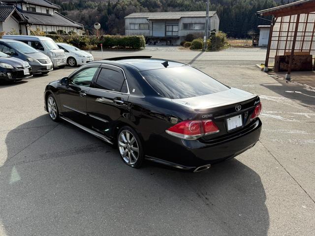 クラウン アスリート　後期型　修復歴無　サンルーフ　モデリスタフルエアロ　ＴＥＩＮ車高調　定期点検記録簿　ＨＤＤナビ　Ｂｌｕｅｔｏｏｔｈ　ＴＶ　バックカメラ　ＥＴＣ　車両取説　ユーザー買取　レザーシート　スマートキー２個（9枚目）