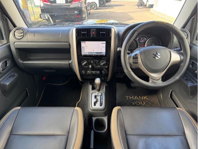 ジムニー ランドベンチャー 4WD 社外ナビTV Bluetooth ETC FOGランプ シーとヒーター ミラーヒーター ヘッドライトレベライザー 電動格納ウィンカーミラー 純正16インチアルミ レザー調シート 背面タイヤ(3枚目)