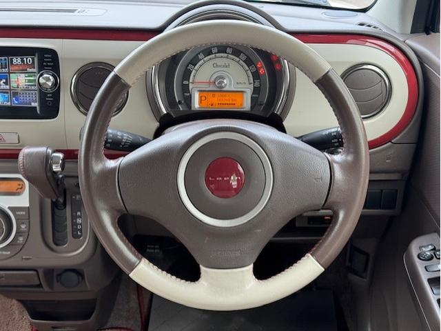 アルトラパンショコラ X スマホ連携ナビゲーション バックカメラ ビルトインETC プッシュスタート アイドリングストップ レザー調シート HIDヘッドライト 14インチアルミ 電動格納ウィンカーミラー シートリフター(14枚目)