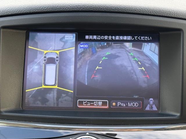 エルグランド ２５０ハイウェイスターＳ　電動Ｗサンルーフ　純正ＨＤＤナビ　アラウンドビューモニター　両側パワースライドドア　パワーバックドア　電動フリップダウンモニター　ＥＴＣ　ハーフレザーシート　オットマン　ＬＥＤヘッドライト　ＴＶキット（11枚目）