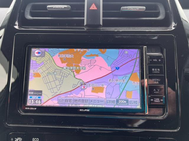 プリウス Ｓセーフティプラス　セーフティセンス　ＡＣＣ　ナビレディパッケージ　パーキングアシスト　ＨＵＤ　ＯＰＬＥＤフォグ　モデリスタ１５インチＡＷ　外品イクリプスナビフルセグＢカメラ　プッシュスタート　ドラレコ（11枚目）