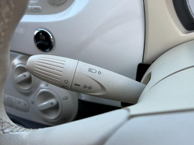 ５００ ツインエア　ポップ　レザーシート　外品レーダー　ステアリングリモコン　純正１５インチアルミ　キーレス（11枚目）