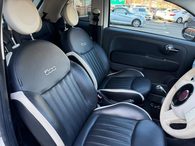 ５００ ツインエア　ポップ　レザーシート　外品レーダー　ステアリングリモコン　純正１５インチアルミ　キーレス（30枚目）