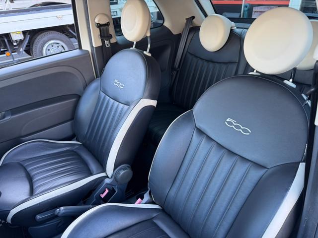 ５００ ツインエア　ポップ　レザーシート　外品レーダー　ステアリングリモコン　純正１５インチアルミ　キーレス（34枚目）