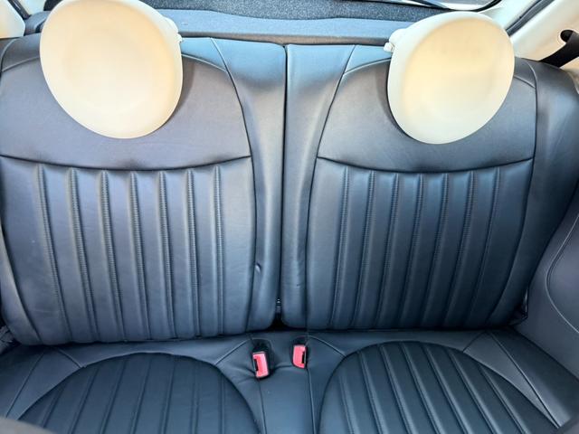 ５００ ツインエア　ポップ　レザーシート　外品レーダー　ステアリングリモコン　純正１５インチアルミ　キーレス（37枚目）