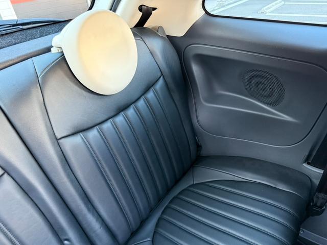 ５００ ツインエア　ポップ　レザーシート　外品レーダー　ステアリングリモコン　純正１５インチアルミ　キーレス（38枚目）