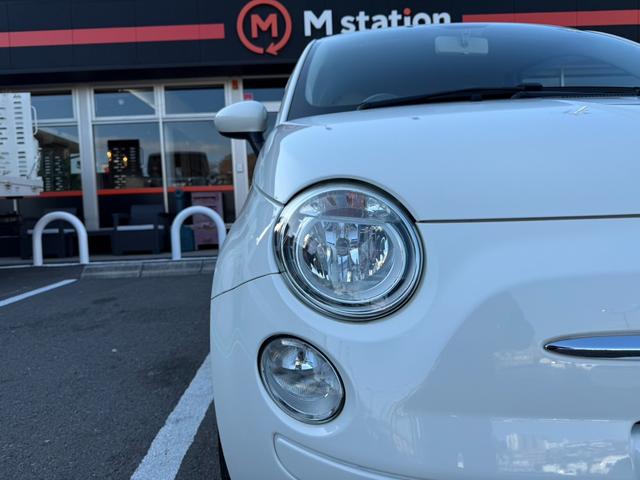 ５００ ツインエア　ポップ　レザーシート　外品レーダー　ステアリングリモコン　純正１５インチアルミ　キーレス（40枚目）