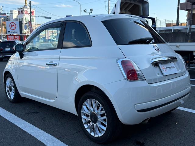 ５００ ツインエア　ポップ　レザーシート　外品レーダー　ステアリングリモコン　純正１５インチアルミ　キーレス（43枚目）