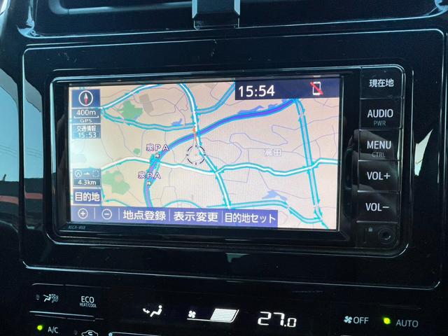 プリウス E ワンオーナー トヨタセーフティセンス ACC 純正ナビフルセグBカメラ LEDヘッドライト ETC プッシュスタート(9枚目)
