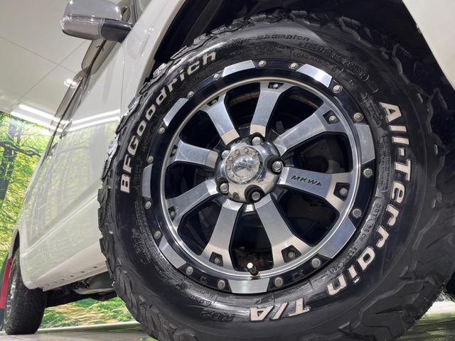 シャモニー ディーゼルターボ4WD MKW製16インチアルミホイール BFGoodrichオールテレーンタイヤ 純正エンジンスターター シフトノブ 木目調本革ステアリング 両側オートスライドドア 全方位モニター(14枚目)