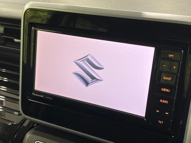 スペーシアカスタム ハイブリッドGS 電動スライドドア 純正SDナビ バックカメラ 禁煙車 衝突軽減装置 シートヒーター スマートキー オートエアコン オートライト クリアランスソナー LEDヘッド LEDフォグ Bluetooth再生(4枚目)