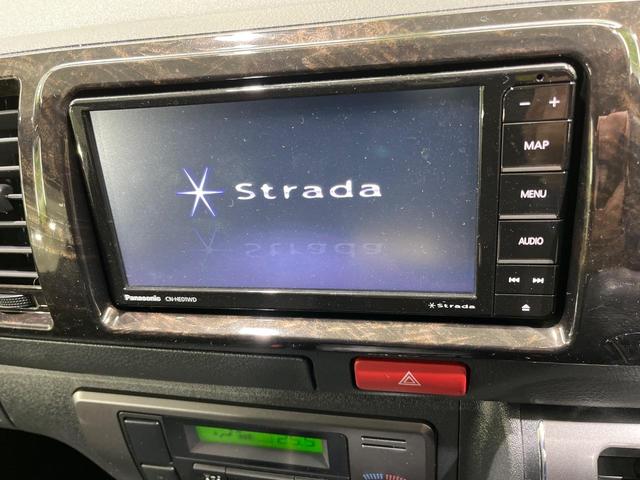 ハイエースバン スーパーGL ダークプライムII 両側電動スライドドア パナソニック製SDナビ バックカメラ 1500Wアクセサリーコンセント 禁煙車 ハーフレザーシート スマートキー LEDヘッド オートライト オートエアコン Bluetooth(4枚目)