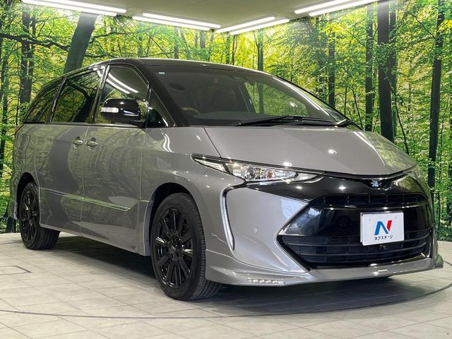 エスティマ アエラス　プレミアム－Ｇ　４ＷＤ　モデリスタエアロ　純正ＳＤナビ　両側電動ドア　後席モニター　バックカメラ　セーフティーセンス　禁煙車　ハーフレザーシート　パワーシート　ドラレコ　コーナーセンサー　スマートキー　ＬＥＤヘッド（18枚目）