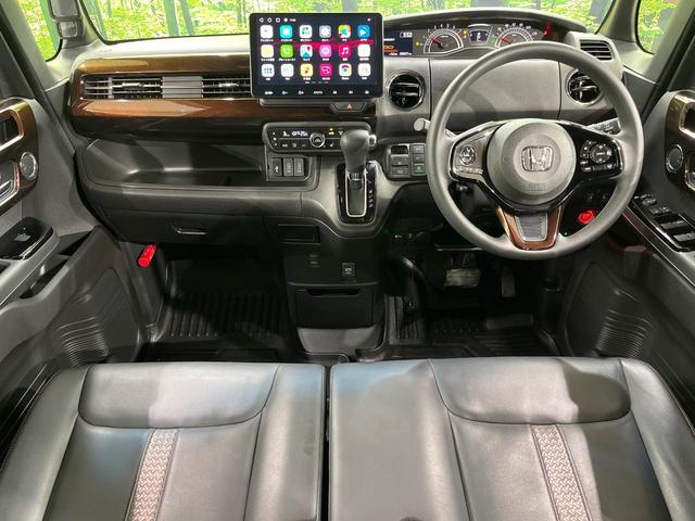 N-BOXカスタム L コーディネートスタイル 両側電動スライドドア 純正ディスプレイオーディオ バックカメラ 禁煙車 衝突軽減装置 レーダークルーズ スマートキー オートライト オートエアコン LEDヘッド LEDフォグ クリアランスソナー(2枚目)