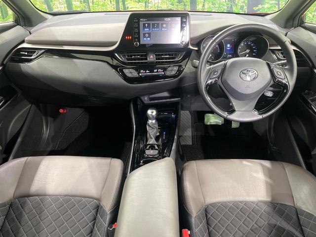 C-HR G 純正8型ナビ付ディスプレイオーディオ バックカメラ 禁煙車 レーダークルーズ ETC 衝突被害軽減装置 ハーフレザーシート ドラレコ コーナーセンサー スマートキー LEDヘッド 純正18インチアルミ(2枚目)