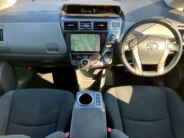 プリウスアルファ S チューン ブラック アルパイン9インチナビ バックカメラ フルセグ Bluetooth ETC オートライト 純正ホイールキャップ 電動格納ミラー ステアリングリモコン オートエアコン フォグランプ スマートキー(2枚目)