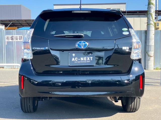 プリウスアルファ S チューン ブラック アルパイン9インチナビ バックカメラ フルセグ Bluetooth ETC オートライト 純正ホイールキャップ 電動格納ミラー ステアリングリモコン オートエアコン フォグランプ スマートキー(6枚目)