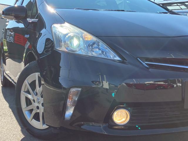 プリウスアルファ S チューン ブラック アルパイン9インチナビ バックカメラ フルセグ Bluetooth ETC オートライト 純正ホイールキャップ 電動格納ミラー ステアリングリモコン オートエアコン フォグランプ スマートキー(30枚目)