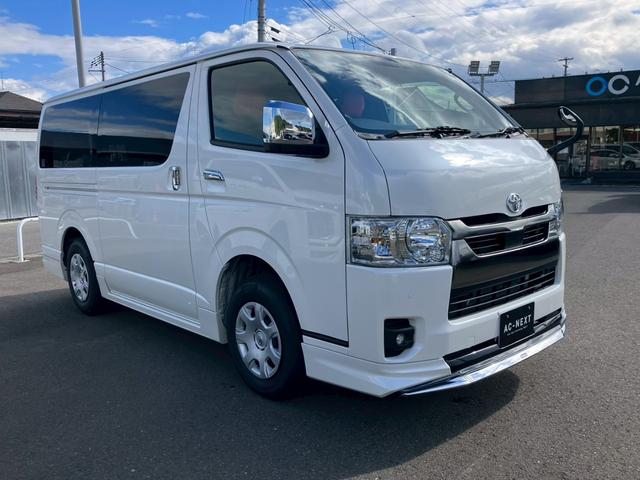 ハイエースバン ロングスーパーGL ダークプライムS ワンオーナー モデリスタエアロ LEDヘッドライト 両側電動スライドドア デジタルインナミラー ナビ フルセグ バックカメラ Bluetooth CD DVD スマートキー 電格納ミラー シートカバー(20枚目)