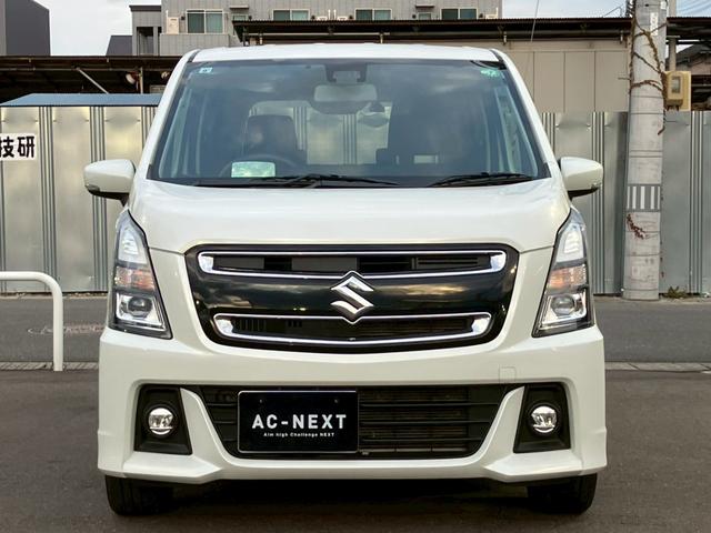 ワゴンＲスティングレー ハイブリッドＴ　純正７インチナビ　フルセグ　Ｂｌｕｅｔｏｏｔｈ　クルーズコントロール　プリクラッシュセーフティー　パドルシフト　オートライト　ステリモ　電格ミラー　ＥＴＣ　ドラレコ　シートヒーター　スマートキー（4枚目）