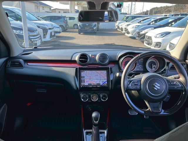 スイフトスポーツ ベースグレード 純正8インチナビ Bカメラ シートヒーター Bluetooth フルセグTV CD DVD 衝突軽減ブレーキ レーンキープ ETC 電動格納ミラー キーレス スマキー LEDライト オートライト(2枚目)