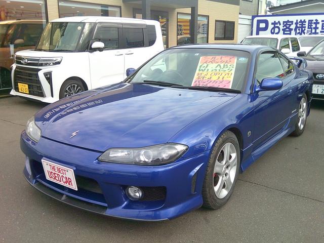 シルビア スペックＲエアロ　ＥＴＣ　バックカメラ　ナビ　ＭＴ　エアロ　アルミホイール　衝突安全ボディ　ＡＢＳ　エアコン（8枚目）