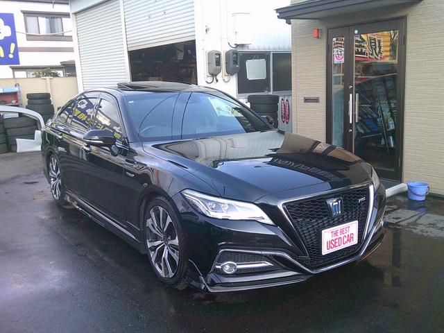 クラウンハイブリッド ＲＳアドバンス　Ｆｏｕｒ　４ＷＤ　ドライブレコーダー　ＥＴＣ　クリアランスソナー　レーンアシスト　オートクルーズコントロール　衝突被害軽減システム　バックカメラ　ナビ　アルミホイール　オートマチックハイビーム（14枚目）