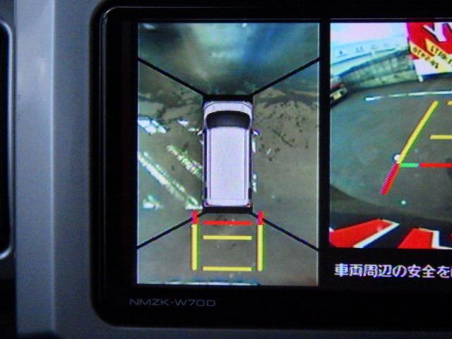 装備６【全周囲カメラ】→上から車両を見れるので障害物にも気づきやすい！
