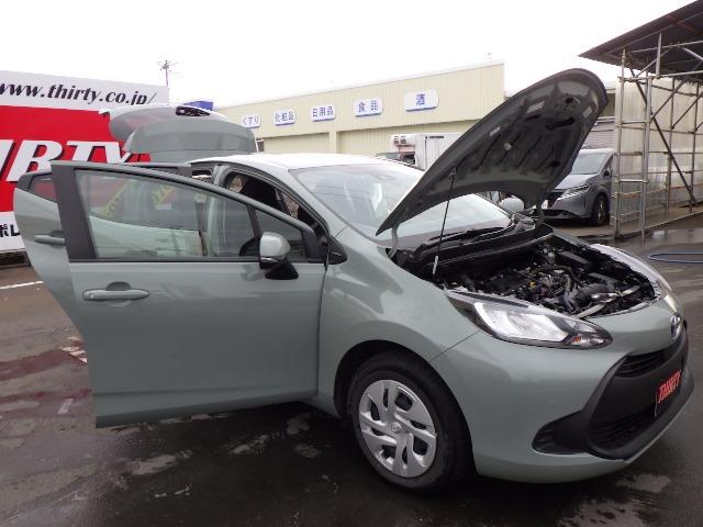 アクア X 禁煙車/トヨタセーフティーセンス/ドラレコ/ETC/レーダークルコン/衝突被害軽減ブレーキ/ワイパーデアイサー/ドアミラーヒーター/AC100V/先行車発進アラーム/LEDヘッドライト/バックカメラ(62枚目)