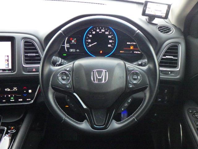 ヴェゼル ハイブリッドＺ・ホンダセンシング　禁煙車／前後ドラレコ／エンジンスターター／バックカメラ／レーダークルコン／シートヒーター／ワイパーデアイサー／サイドミラーヒーター／レーダークルコン／社外レーダー／衝突被害軽減ブレーキ／ＥＴＣ（23枚目）