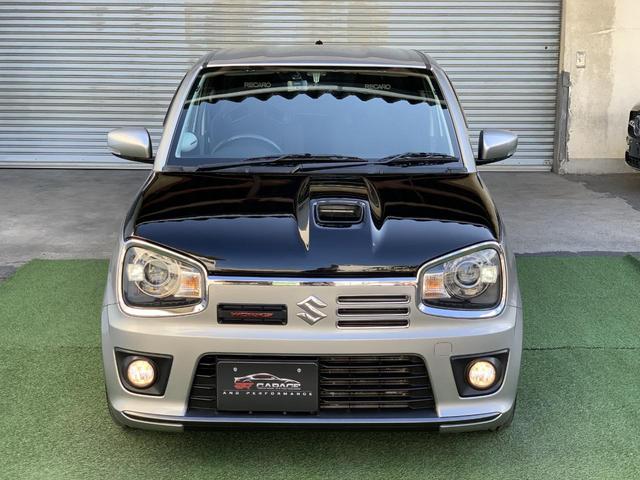 アルトワークス ベースグレード　５速ＭＴ　ＴＥＩＮ車高調　モンスタースポーツマフラー　ＤＥＦＩブースト計　Ｈｏｔｓｔｕｆｆメッシュホイール　社外テール　ＦＲＰボンネット　ＺＥＲＯ１０００エアクリ（5枚目）