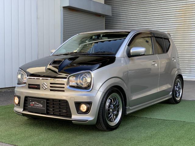 アルトワークス ベースグレード　５速ＭＴ　ＴＥＩＮ車高調　モンスタースポーツマフラー　ＤＥＦＩブースト計　Ｈｏｔｓｔｕｆｆメッシュホイール　社外テール　ＦＲＰボンネット　ＺＥＲＯ１０００エアクリ（7枚目）