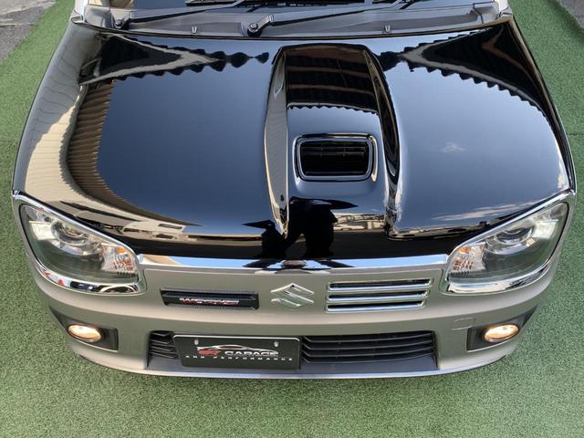 アルトワークス ベースグレード　５速ＭＴ　ＴＥＩＮ車高調　モンスタースポーツマフラー　ＤＥＦＩブースト計　Ｈｏｔｓｔｕｆｆメッシュホイール　社外テール　ＦＲＰボンネット　ＺＥＲＯ１０００エアクリ（18枚目）