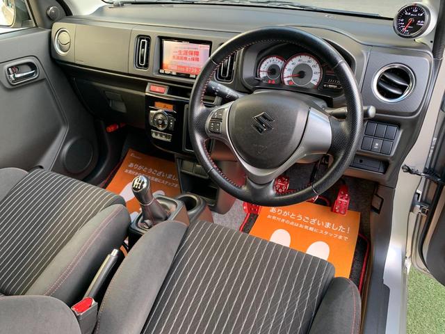 アルトワークス ベースグレード　５速ＭＴ　ＴＥＩＮ車高調　モンスタースポーツマフラー　ＤＥＦＩブースト計　Ｈｏｔｓｔｕｆｆメッシュホイール　社外テール　ＦＲＰボンネット　ＺＥＲＯ１０００エアクリ（21枚目）