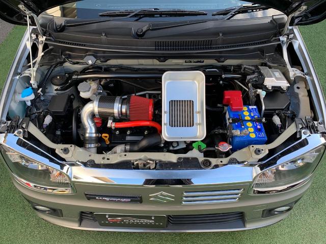 アルトワークス ベースグレード　５速ＭＴ　ＴＥＩＮ車高調　モンスタースポーツマフラー　ＤＥＦＩブースト計　Ｈｏｔｓｔｕｆｆメッシュホイール　社外テール　ＦＲＰボンネット　ＺＥＲＯ１０００エアクリ（51枚目）