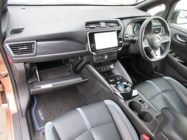 リーフ ｅ＋　Ｇ　ナビ　全方位カメラ　パーキングアシスト　フルセグＴＶ　Ｂｌｕｅｔｏｏｔｈ　ＵＳＢ　革シートヒーター　衝突被害軽減システム　プロパイロット　ＥＴＣ２．０　ドライブレコーダー　ブラインドスポットモニター（22枚目）