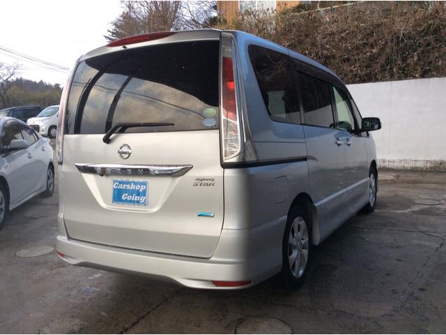 セレナ ハイウェイスター　フリップダウン」モニターＥＴＣ　バックカメラ　ナビ　ＴＶ　オートクルーズコントロール　両側電動スライド　スマートキー　アイドリングストップ　電動格納ミラー　３列シート　純正ＡＷ　ＣＤ　ＤＶＤ再生（8枚目）