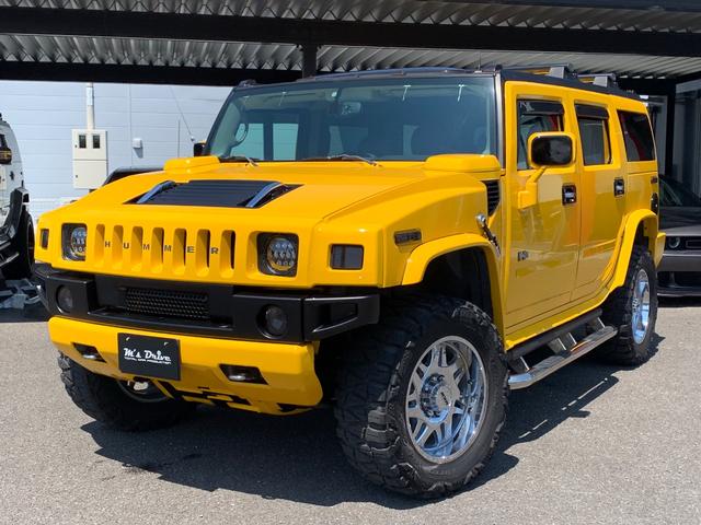 ハマーＨ２ ラグジュアリーパッケージ　新車並行／ＭＫＷ２０インチ／ＮＩＴＴＯマッドタイヤ／ワンオフ４本出しマフラー／新品ＬＥＤヘッドライト／ＨＤＤナビＴＶ／バックカメラ（3枚目）