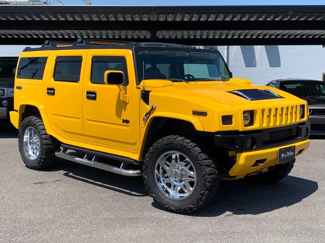 ハマーＨ２ ラグジュアリーパッケージ　新車並行／ＭＫＷ２０インチ／ＮＩＴＴＯマッドタイヤ／ワンオフ４本出しマフラー／新品ＬＥＤヘッドライト／ＨＤＤナビＴＶ／バックカメラ（6枚目）